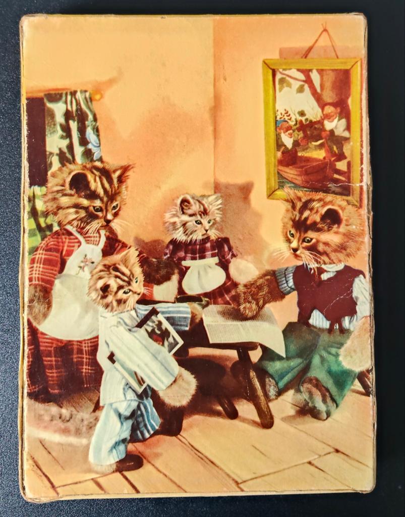 Vintage Houten Puzzel "Muizelaartje wou niet luisteren"(1950, Ophalen of Verzenden, 10 tot 50 stukjes, Gebruikt, Van hout