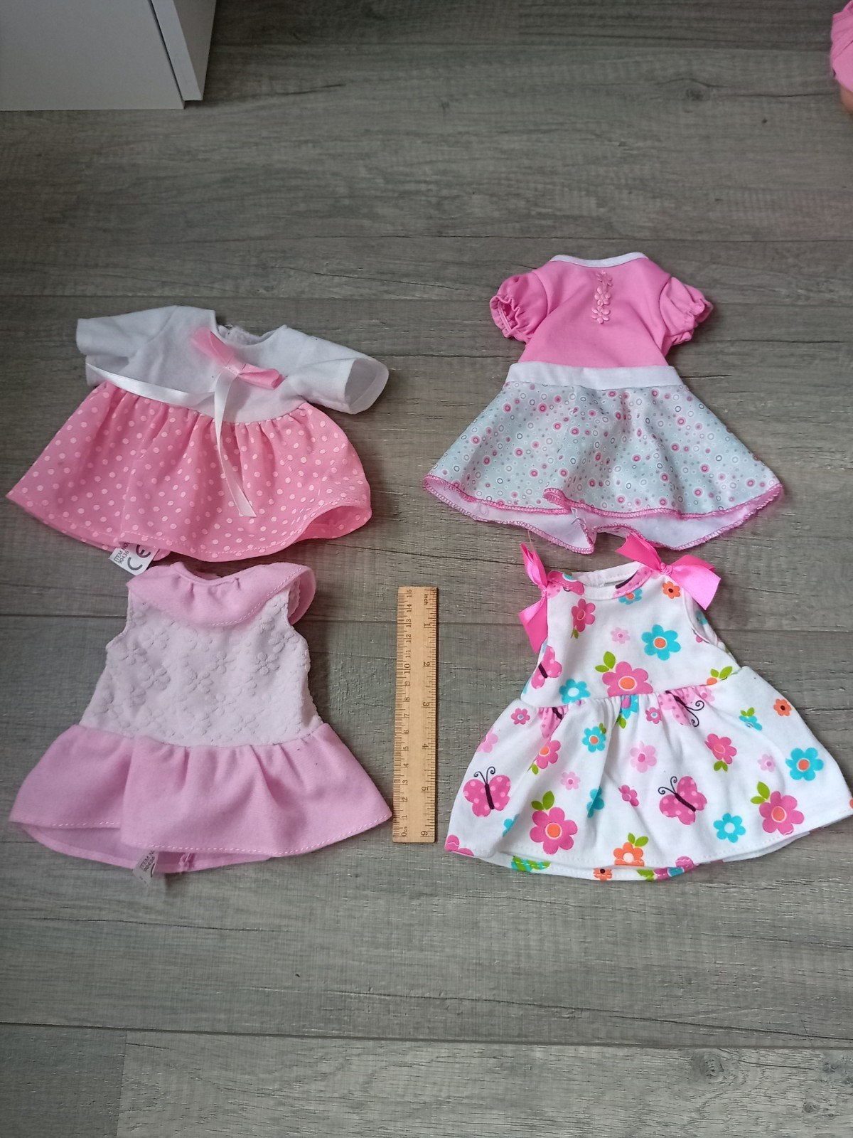 Leuke poppen jurkjes - set van 4 stuks, Ophalen of Verzenden