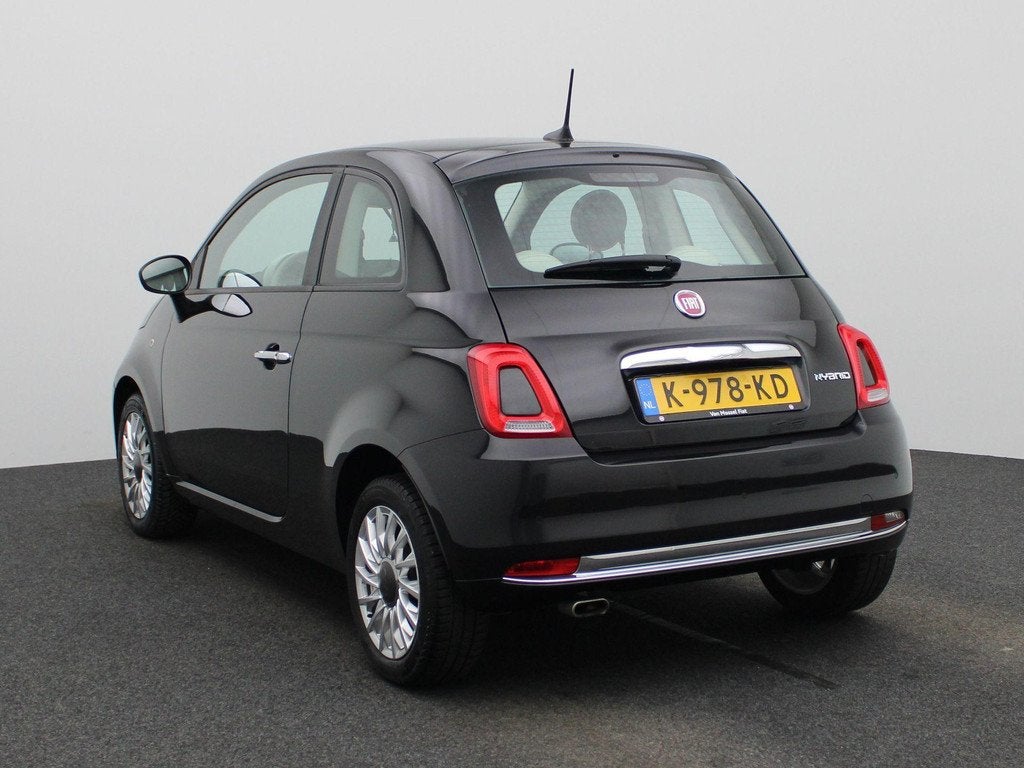 Fiat 500 1.0 Hybrid Lounge | Airconditioning | Half-Leder |, Voorwielaandrijving, 12 maanden, Stof, Euro 6