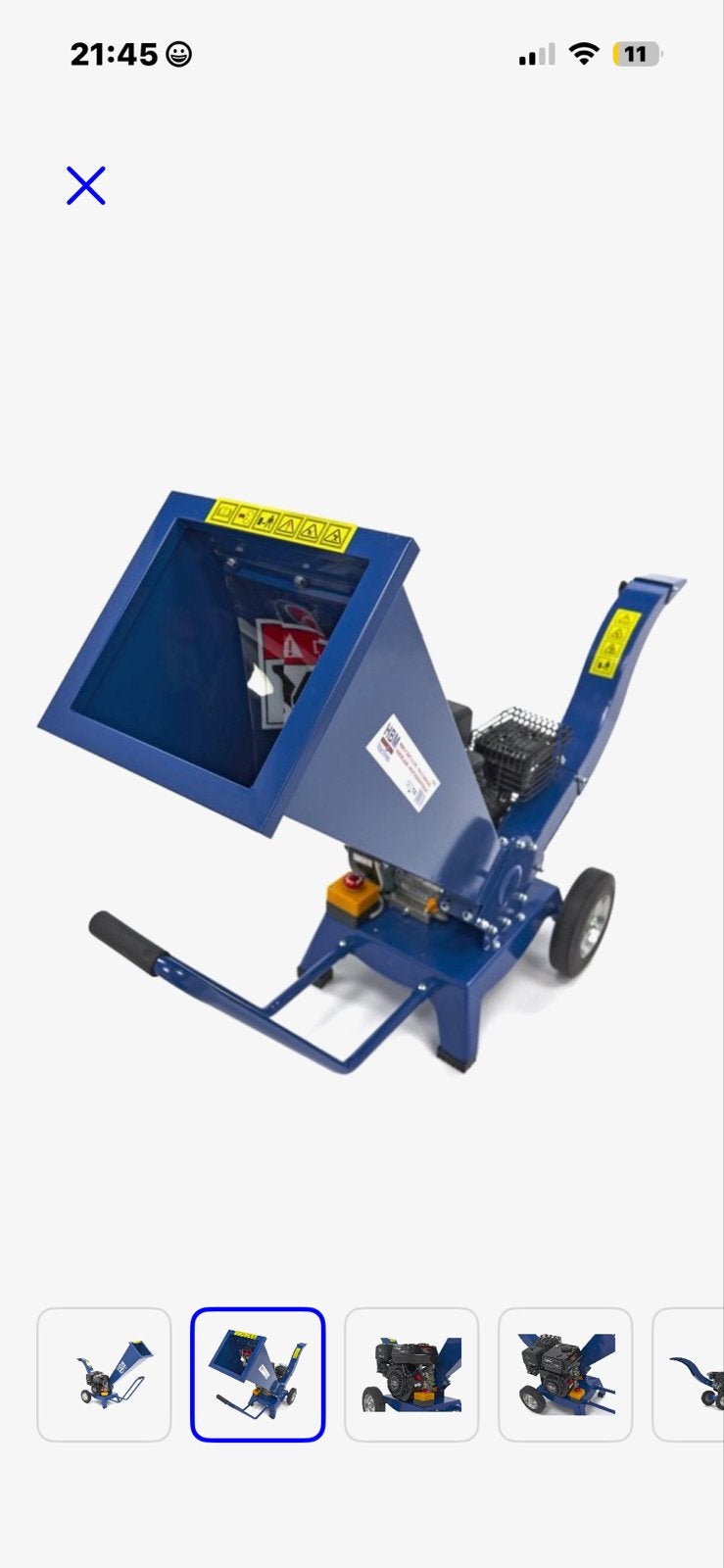 Nieuwe HBM 4 Takt 7 PK Benzine Takkenhakselaar 212CC, Ophalen, Nieuw, Benzine
