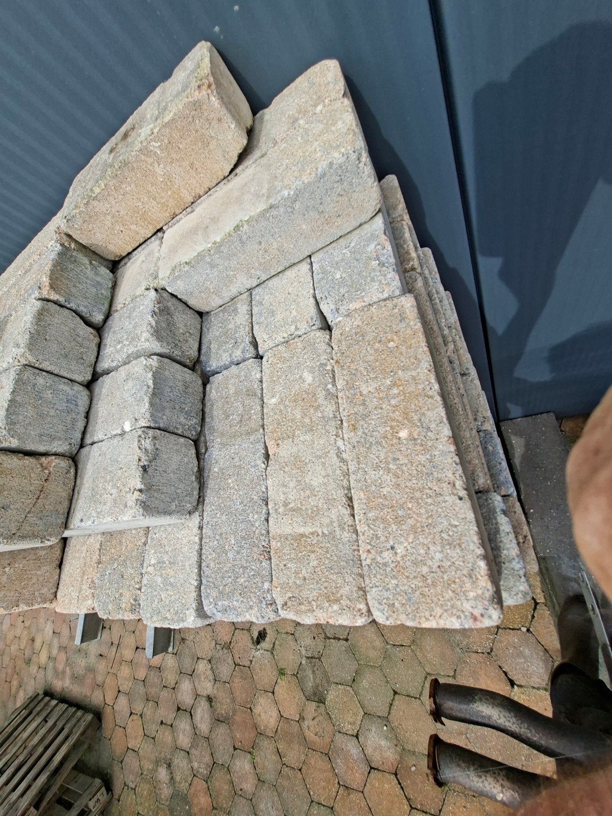 Nieuwe Cobblestone Dikformaat Klinkers 7x21x6 cm, Ophalen