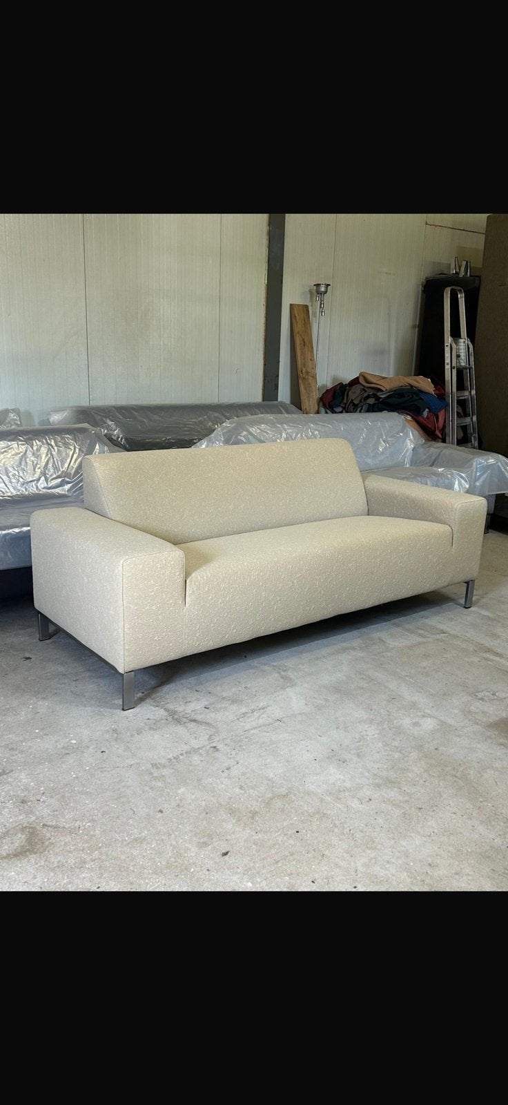Gelderland bank 6511 kvadrat febrik Arda, Huis en Inrichting, Ophalen of Verzenden, Zo goed als nieuw, 75 tot 100 cm, Stof