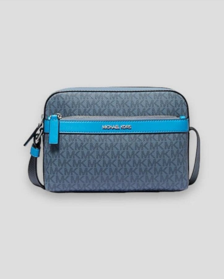 MICHAEL KORS CROSS BODY BAGS, Sieraden, Tassen en Uiterlijk, Tassen | Damestassen, Ophalen, Zo goed als nieuw, Blauw, Schoudertasje