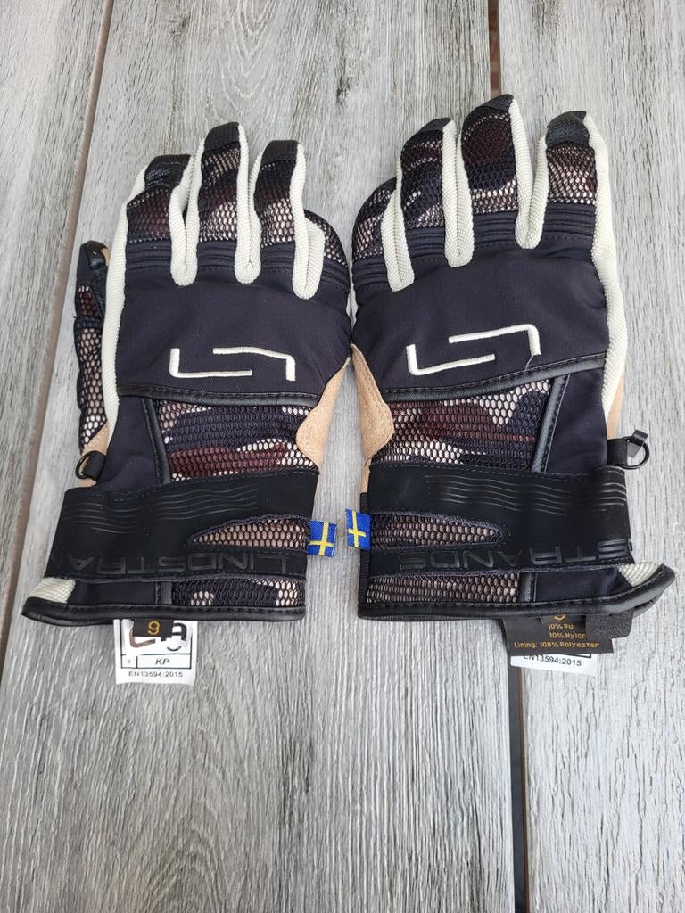 Landstra zomer handschoenen maat 9, Motoren, Ophalen, Tweedehands, Handschoenen, Landstra