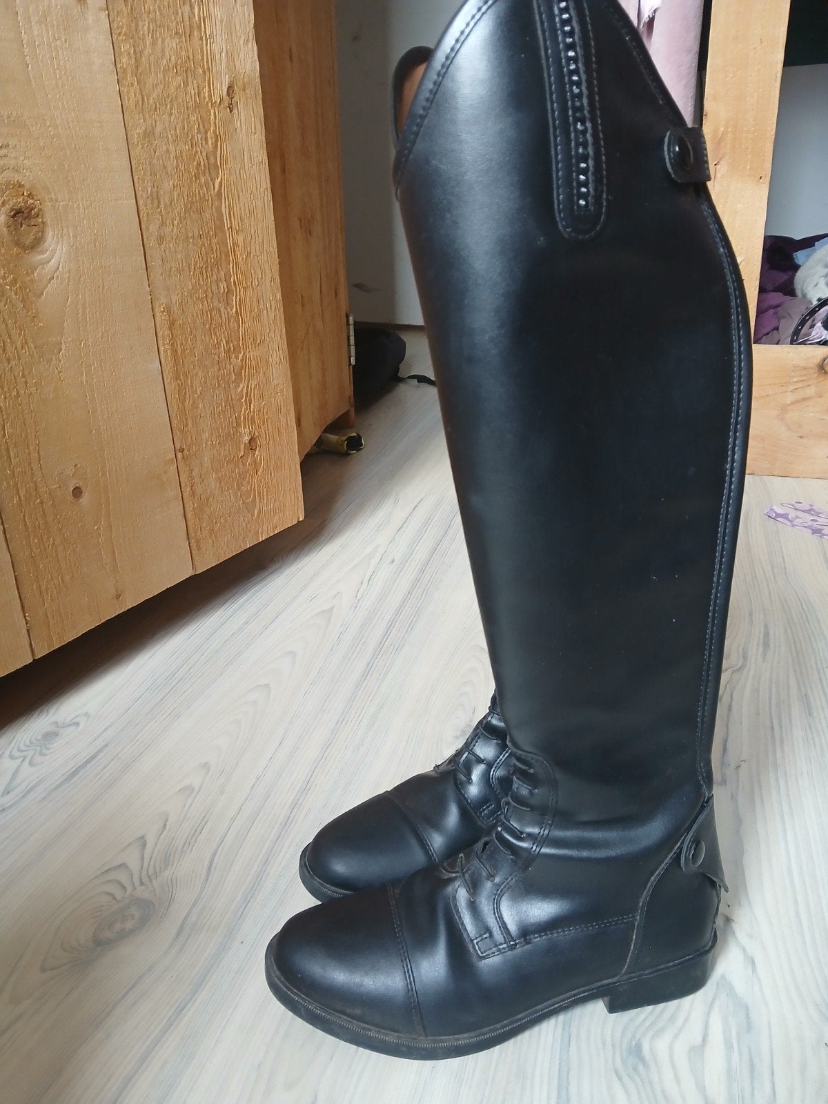 Paardrijlaarzen, Dieren en Toebehoren, Ophalen, Dressuur, Zo goed als nieuw, Sierdetails