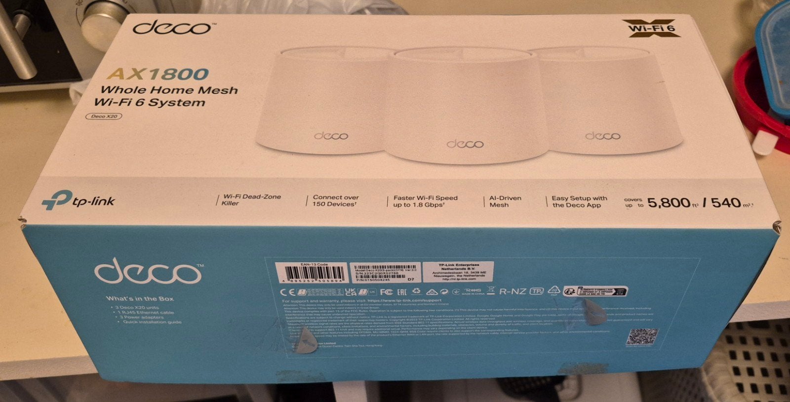 TP-Link Deco AX1800 Mesh Wi-Fi 6 Systeem (3-pack), Ophalen, Gebruikt, Router, TP-Link