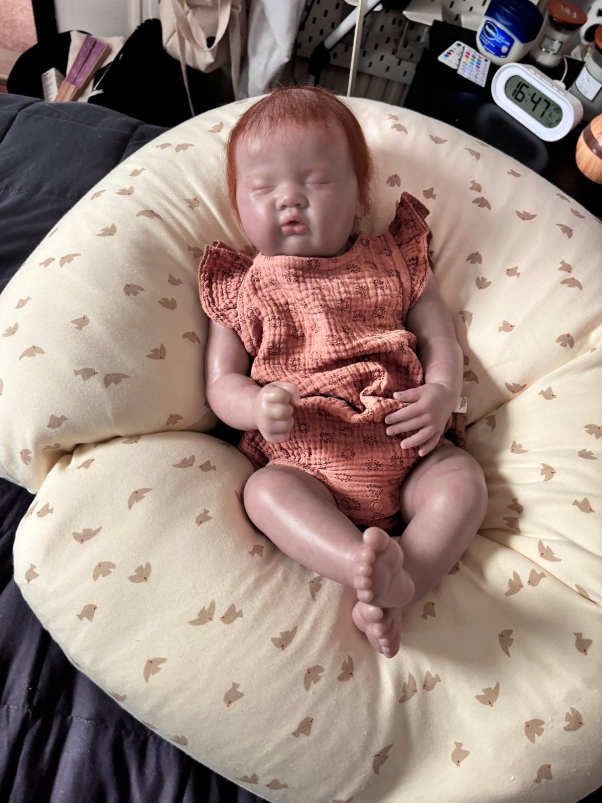 Reborn baby ashia, Verzamelen, Poppen, Ophalen of Verzenden, Nieuw, Pop, Levensecht of Reborn