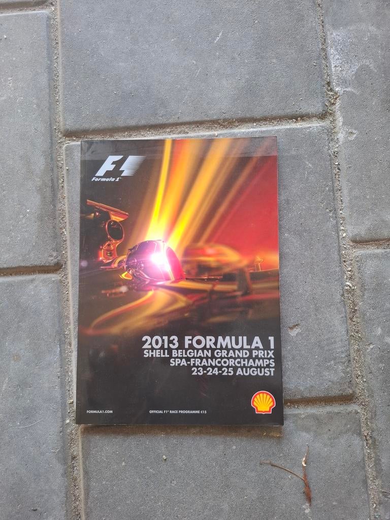 F1 Shell Belgian Grand Prix 2013 Programma Spa-Francorchamps, Ophalen of Verzenden, Gelezen, Algemeen, Formule 1 Officiële Uitgave