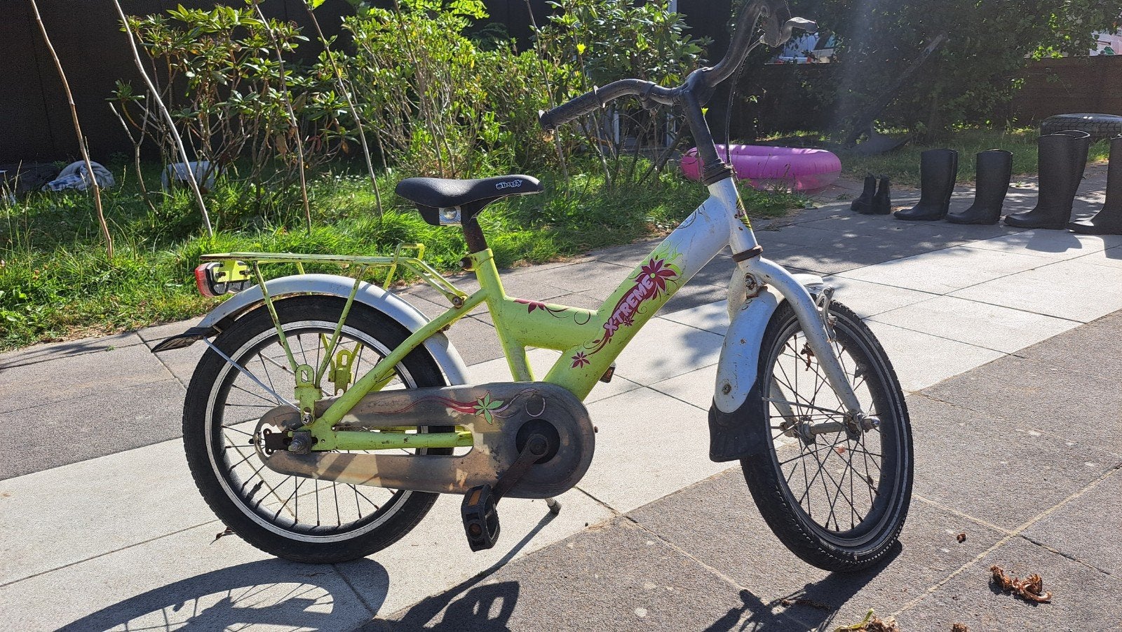 kinderfietsje, Ophalen, Terugtraprem, Loekie, 16 tot 20 inch