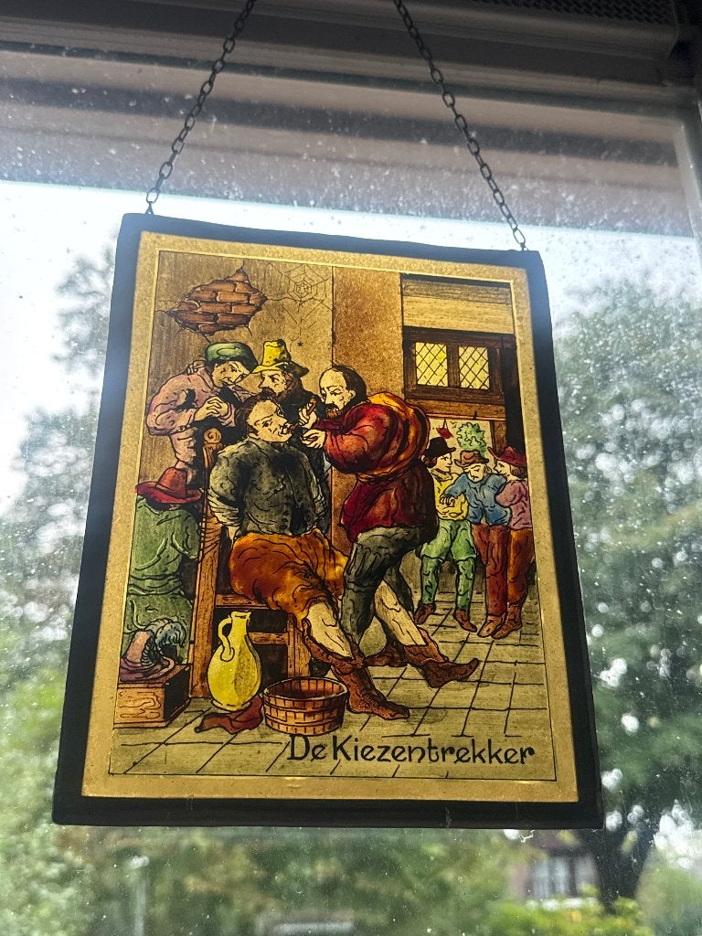 Glas in lood raamhanger, Ophalen of Verzenden