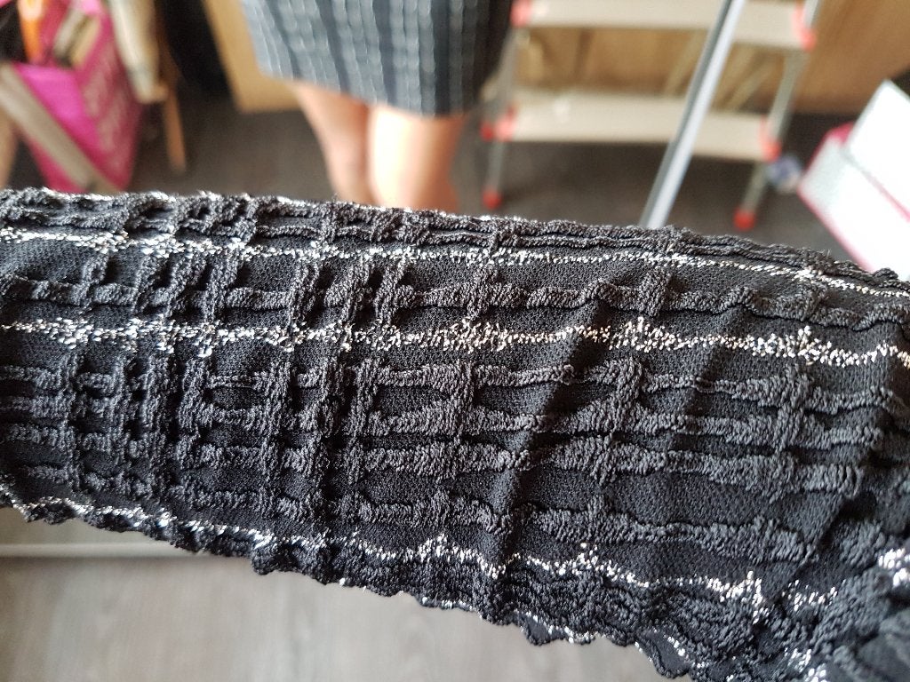 Wolford Lace - jurk met zilverdraad - XS (of S), Zwart, Ophalen of Verzenden, Zo goed als nieuw, Wolford