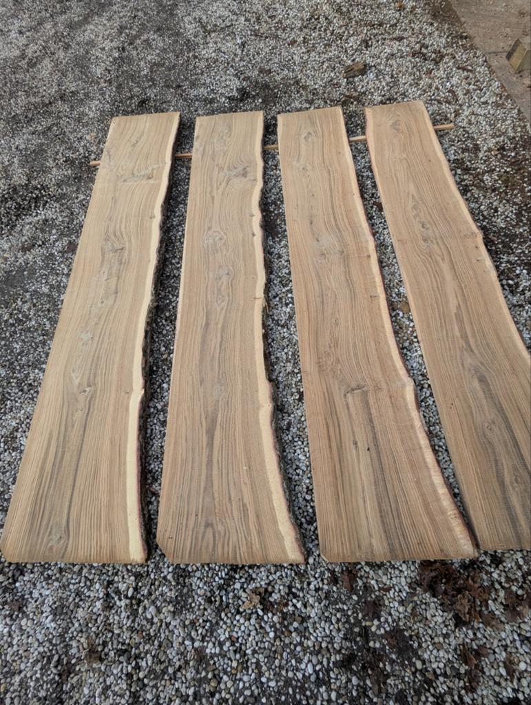Mooie eikenhout planken, Ophalen, 25 tot 50 mm, Eiken, Nieuw