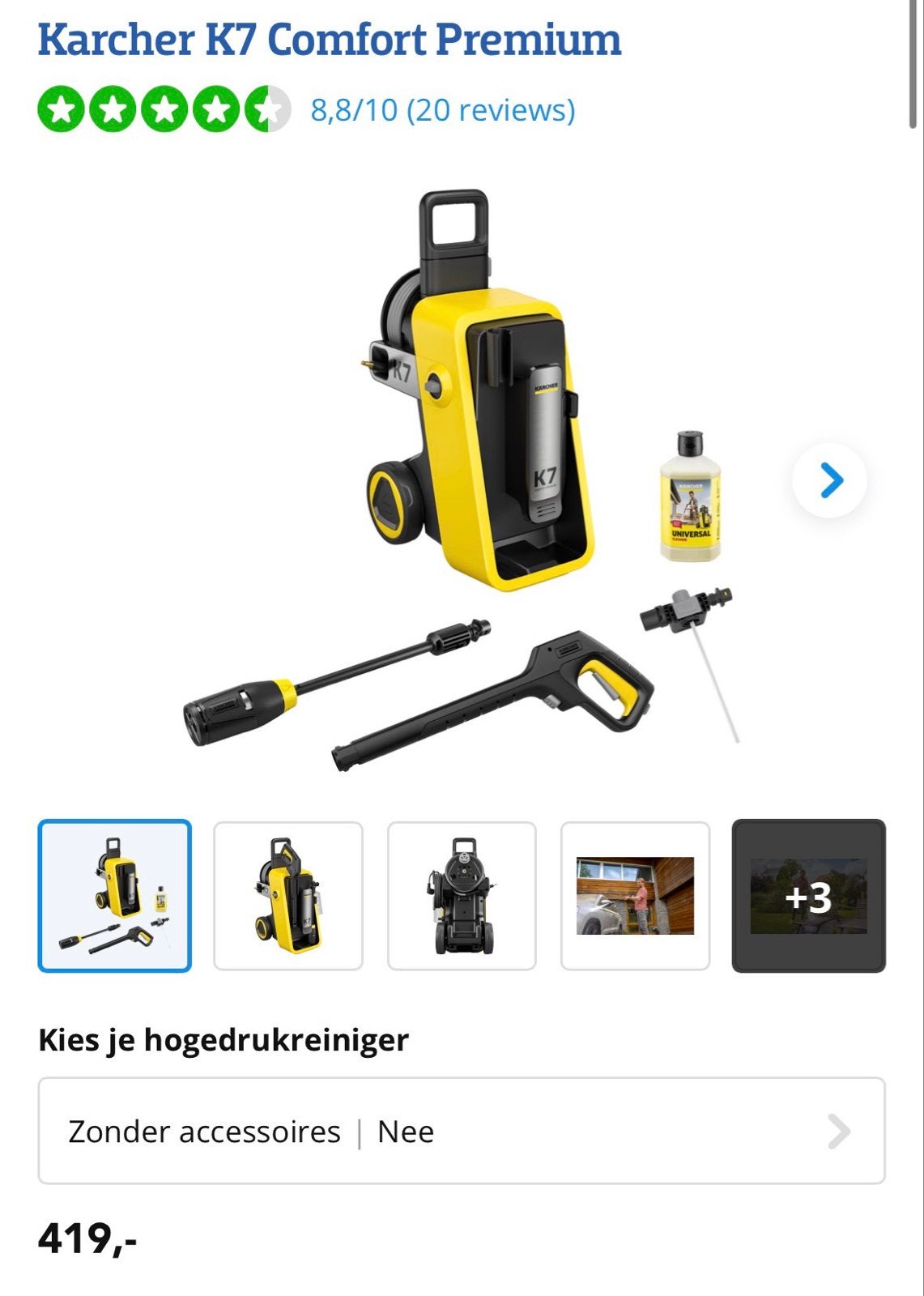 Kärcher K7 Premium Hogedrukreiniger - Nieuw in doos, Tuin en Terras, Hogedrukreinigers, Ophalen of Verzenden, Nieuw, Elektrisch