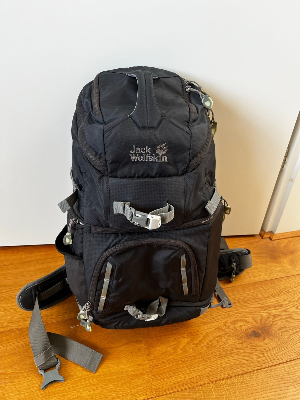 Jack Wolfskin Spiegelreflex Camera Rugzak, Gebruikt, Rugtas, Gevoerd, Zwart