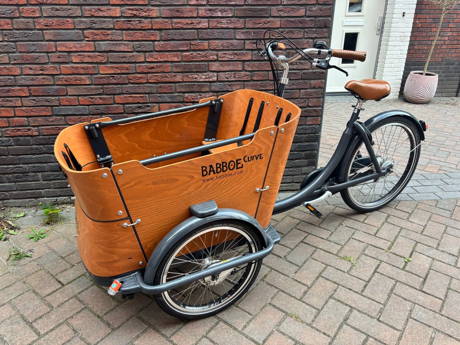 Babboe Curve Bakfiets, Fietsen en Brommers, Ophalen, Schijfrem, 2 kinderen
