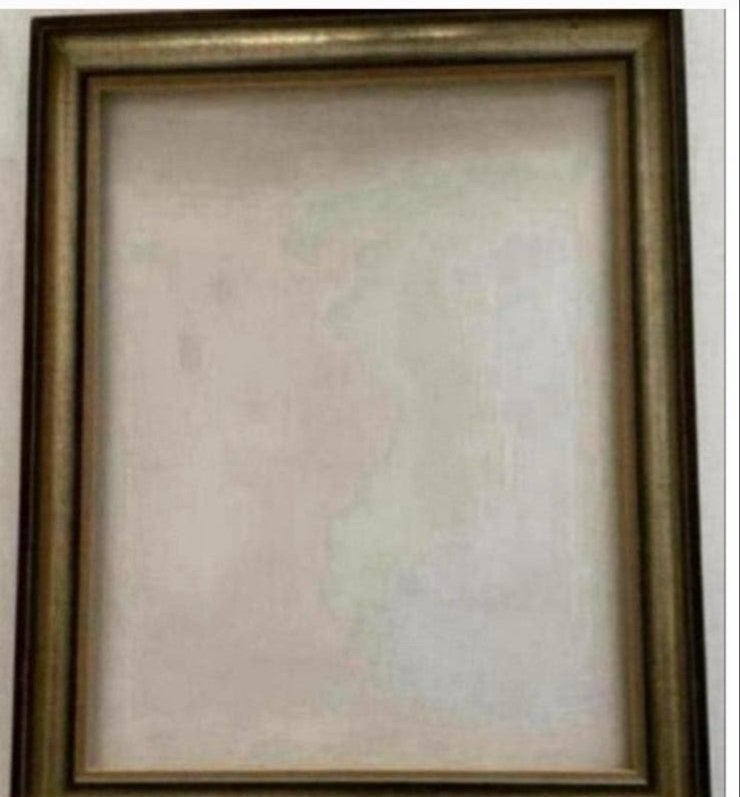 Prachtige houten schilderijlijst, 45,8 x 56,7 cm, Gebruikt, Schilderijlijst, Ophalen of Verzenden, Goud