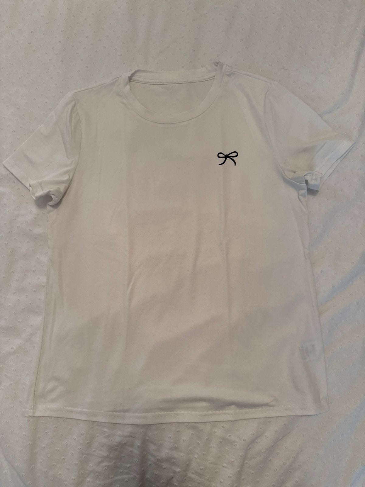 Shein wit T-shirt met strikje - Maat M, Kleding | Dames, Wit, Nieuw, Korte mouw, Ophalen
