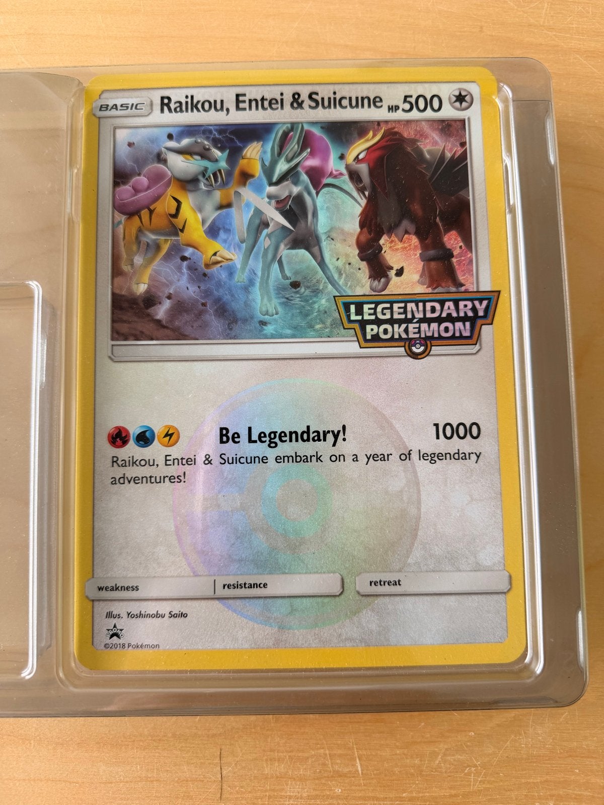 Pokemon Kaart Raikou, Entei & Suicune Legendary, Ophalen of Verzenden, Zo goed als nieuw, Losse kaart