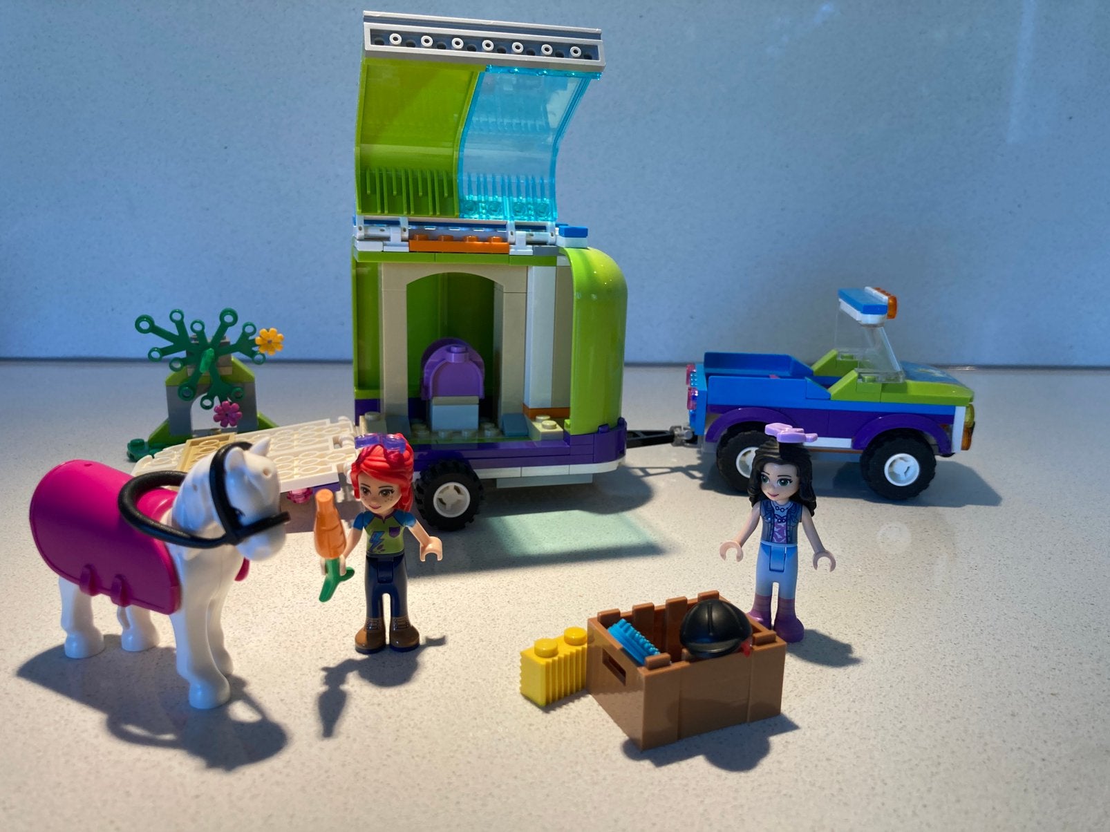 Lego Friends 41371. Mia’s paardentrailer, Complete set, Voertuig, Ophalen of Verzenden, Zo goed als nieuw