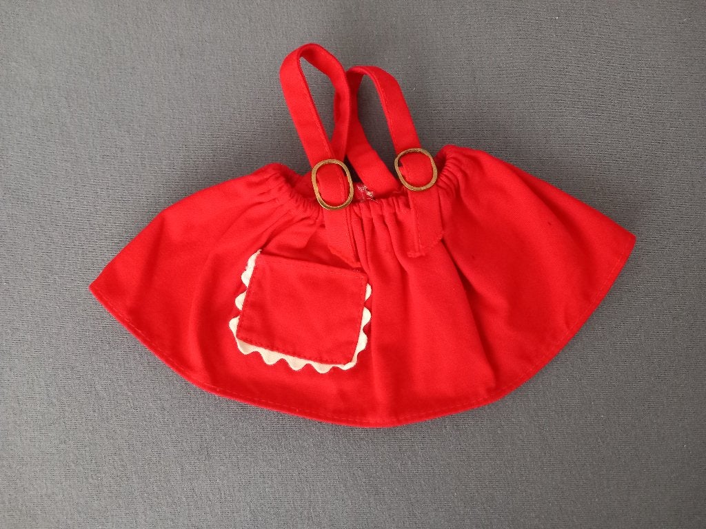 vintage rood poppen of beren rokje.jaren 50, Ophalen, Zo goed als nieuw, Kleertjes