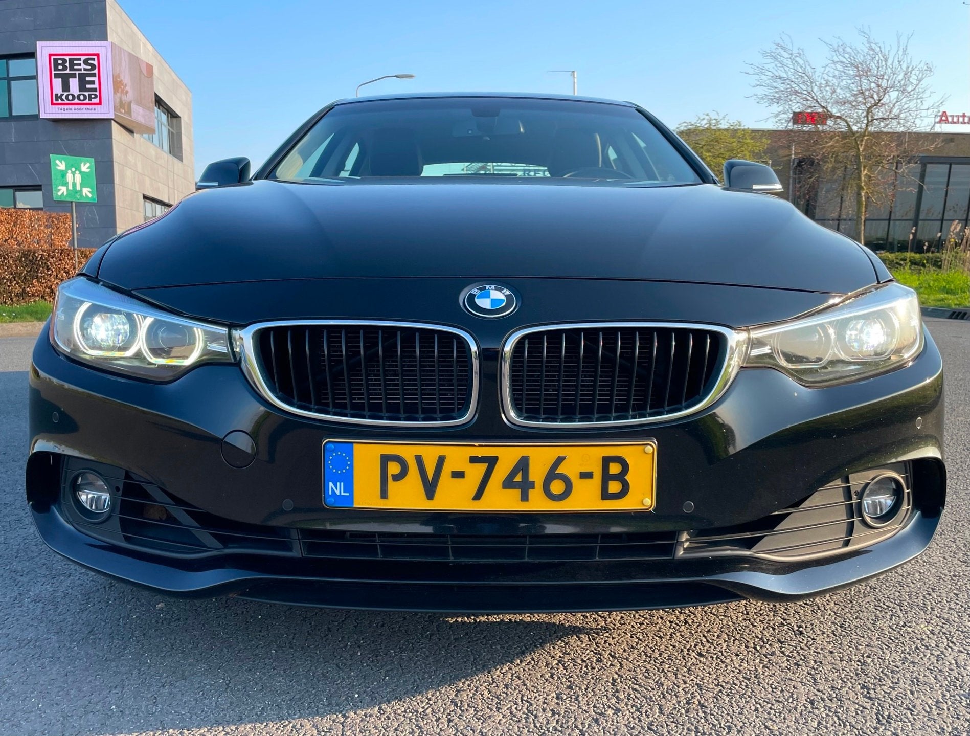 BMW 4 Serie Gran Coupé 418i High Executive Aut, 5drs, Leder, Automaat, Gebruikt, Zwart, 19 km/l