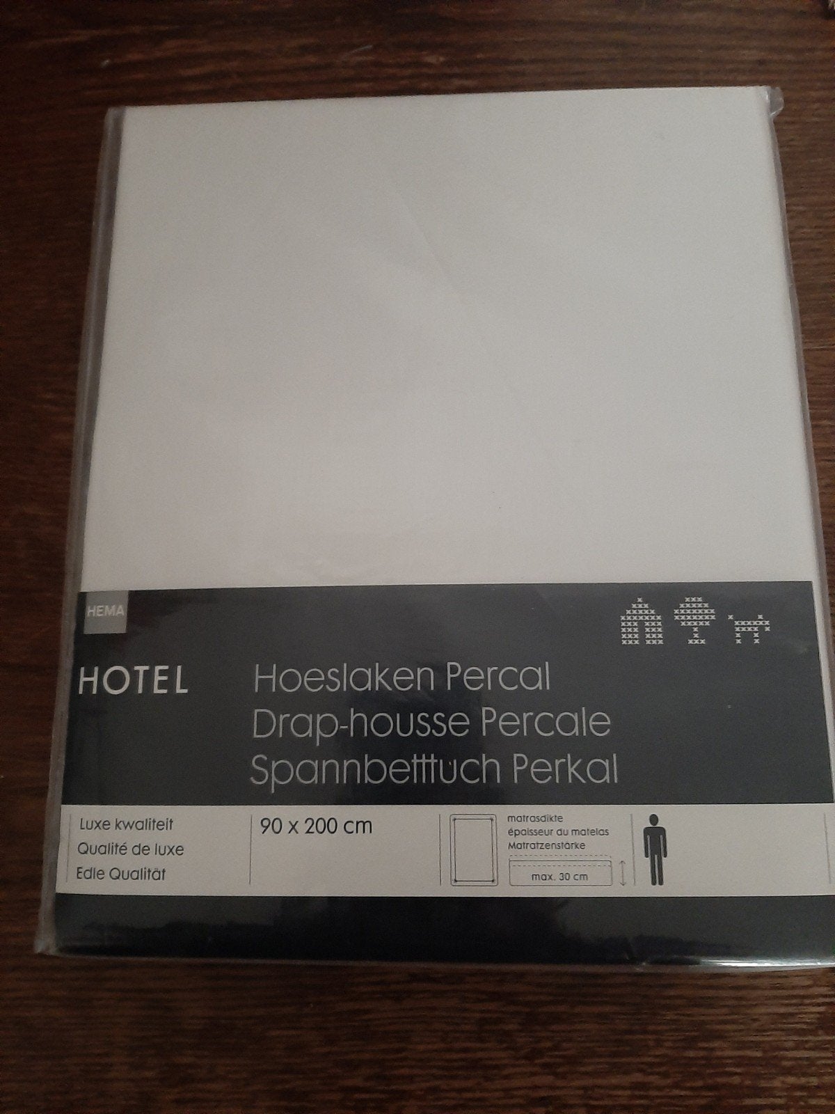 Nieuw HEMA Hotel Hoeslaken Percal 90x200 cm, Eenpersoons, Katoen, Nieuw, Ophalen of Verzenden