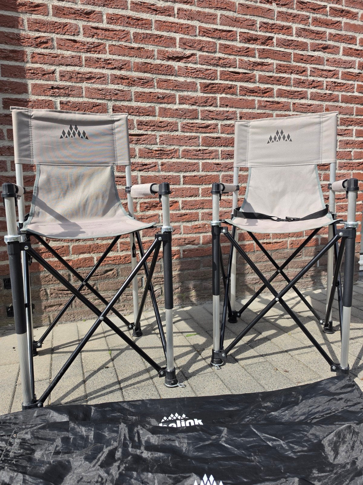 2x Opvouwbare Obelink kinderstoelen - Compact, Caravans en Kamperen, Kampeeraccessoires, Ophalen, Gebruikt