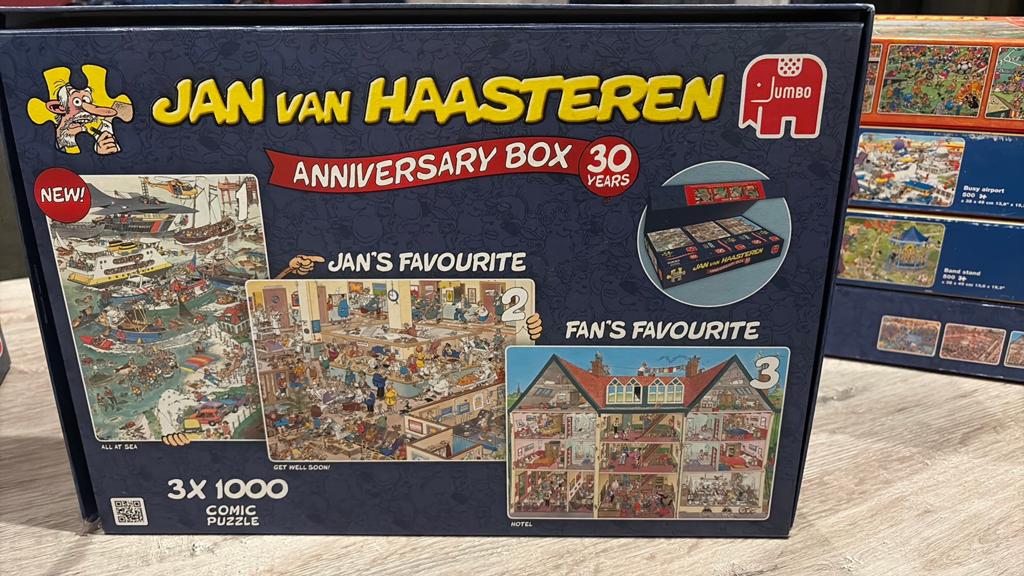 Jan van haasteren 3 in 1, Hobby en Vrije tijd, Denksport en Puzzels, Ophalen of Verzenden, Zo goed als nieuw