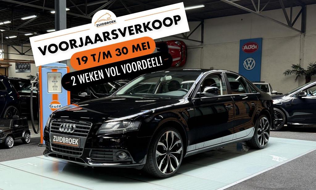 Audi A4 1.8 108DKM! Cruise! Clima! Leer! (bj 2008), Auto's, Gebruikt, 160 pk, A4, Zwart