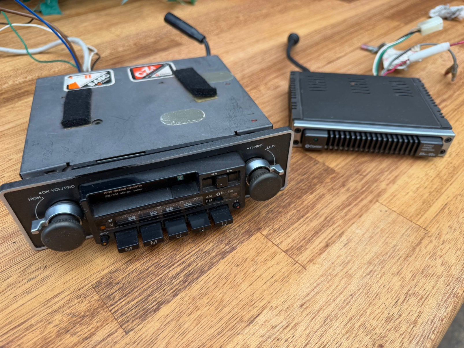 Vintage autoradio Clarion PE 770 magi-tune, Verzenden, Gebruikt