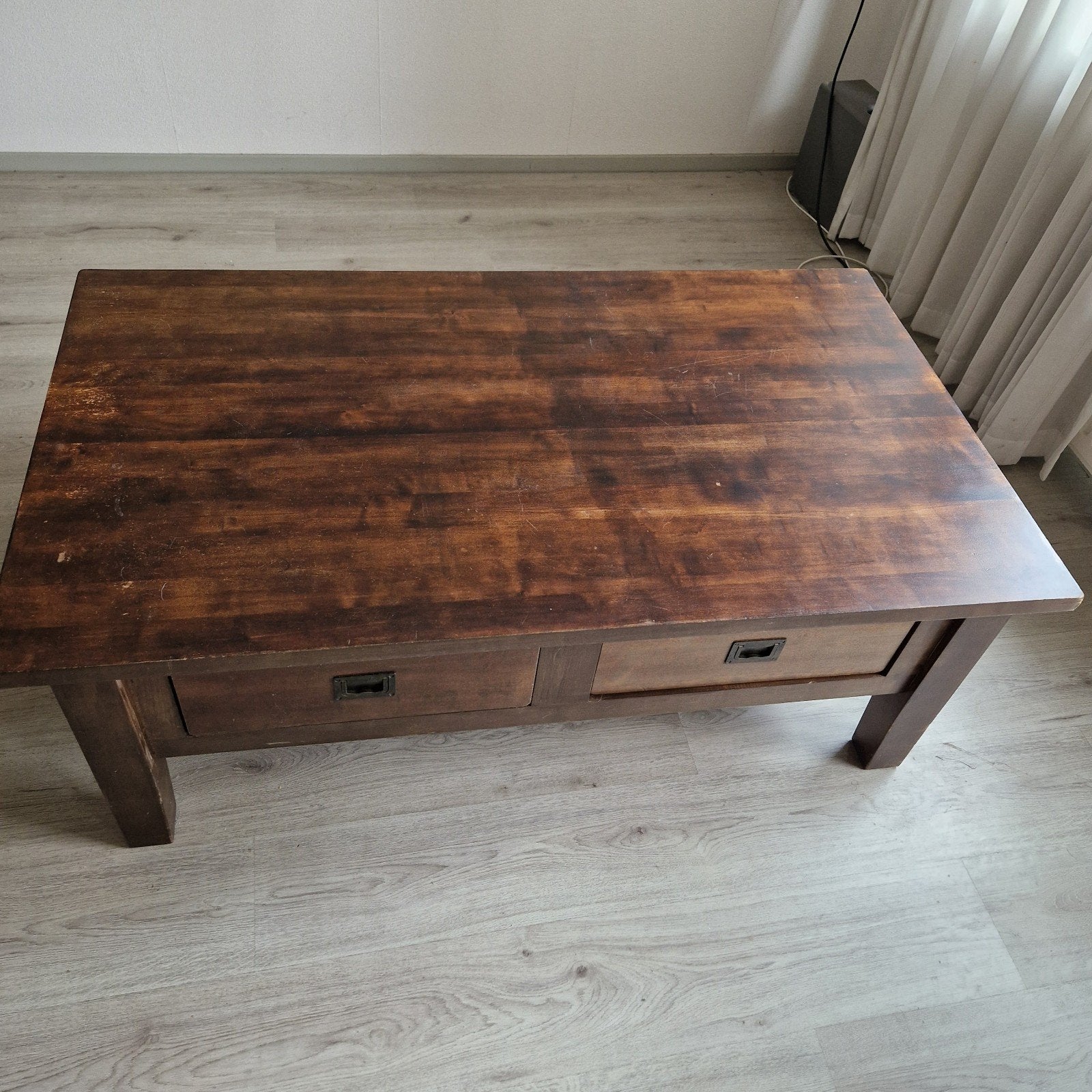 Salontafel met lades - gratis op te halen in Oldenzaal, Ophalen, 50 – 75, Gebruikt, 100 tot 150 cm