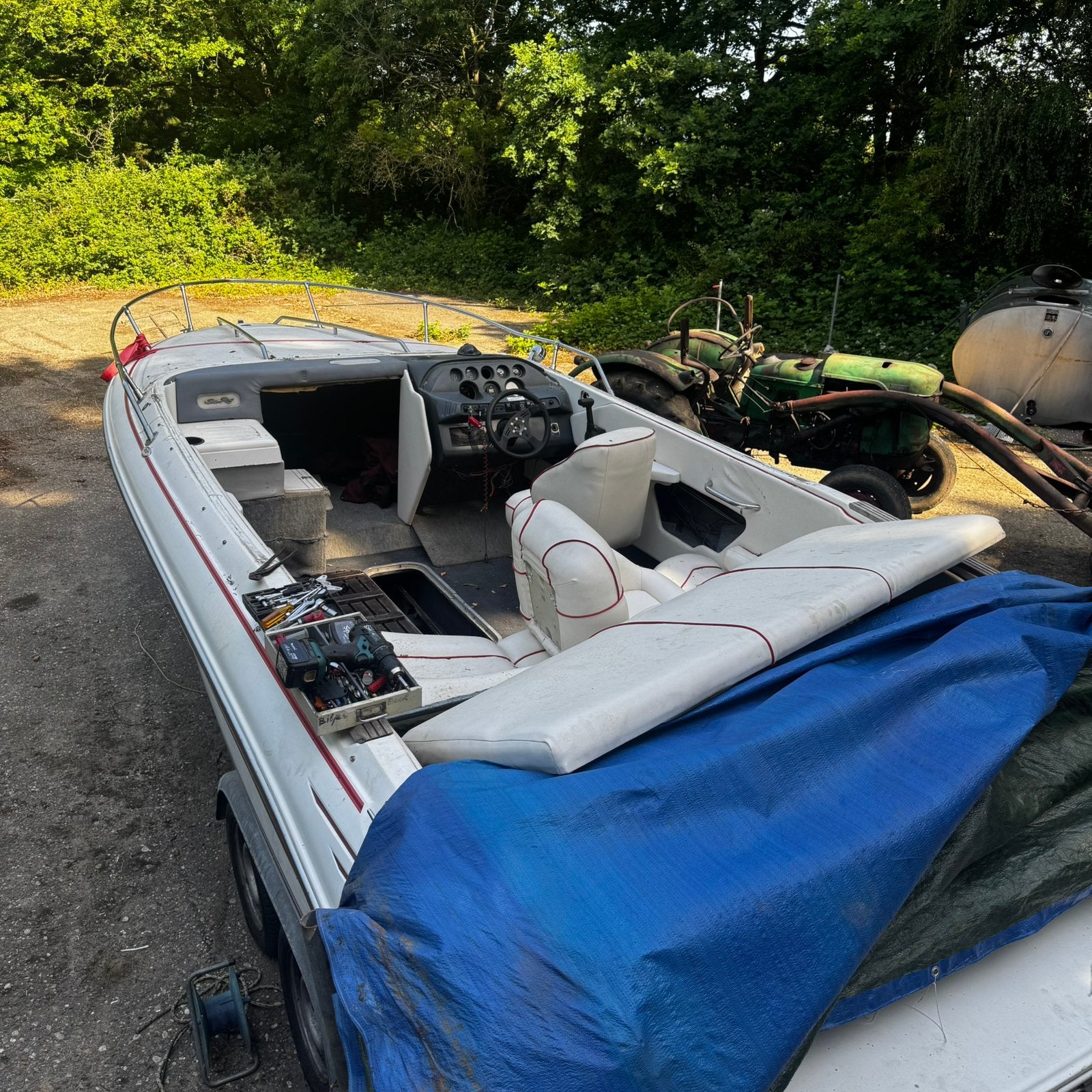 Sea Ray 200 zonder motor, Watersport en Boten, Speedboten, Ophalen, Gebruikt, Sea Ray, Minder dan 70 pk