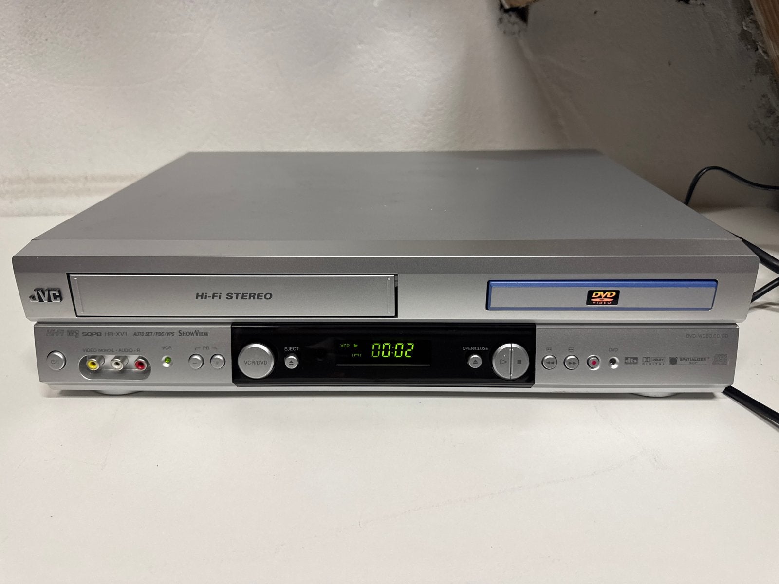 JVC HR-XV1 VHS VCR & DVD-speler Combo - Hi-Fi Stereo, Ophalen of Verzenden, Zo goed als nieuw, VHS-speler of -recorder