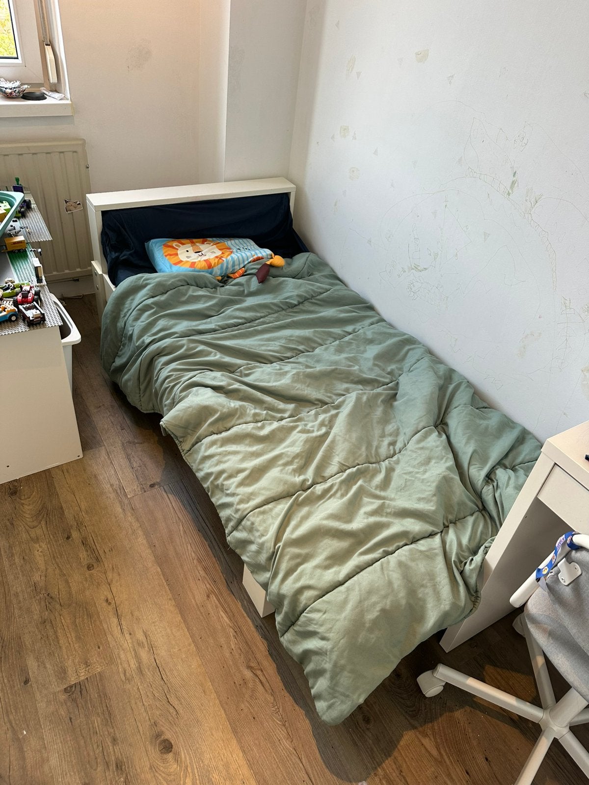 Ikea meegroeibed wit, Eenpersoons, Wit, Ophalen of Verzenden, Overige maten