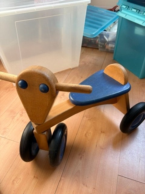 SINT TIP: LOOPFIETS, VOL HOUT, INCL. AANHANGER NU MAAR 35,00, Ophalen, Gebruikt, Loopfiets