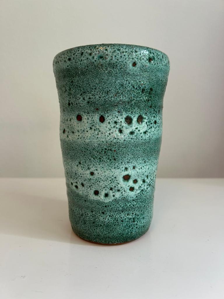 Fat lava vaasje groen, Ophalen of Verzenden