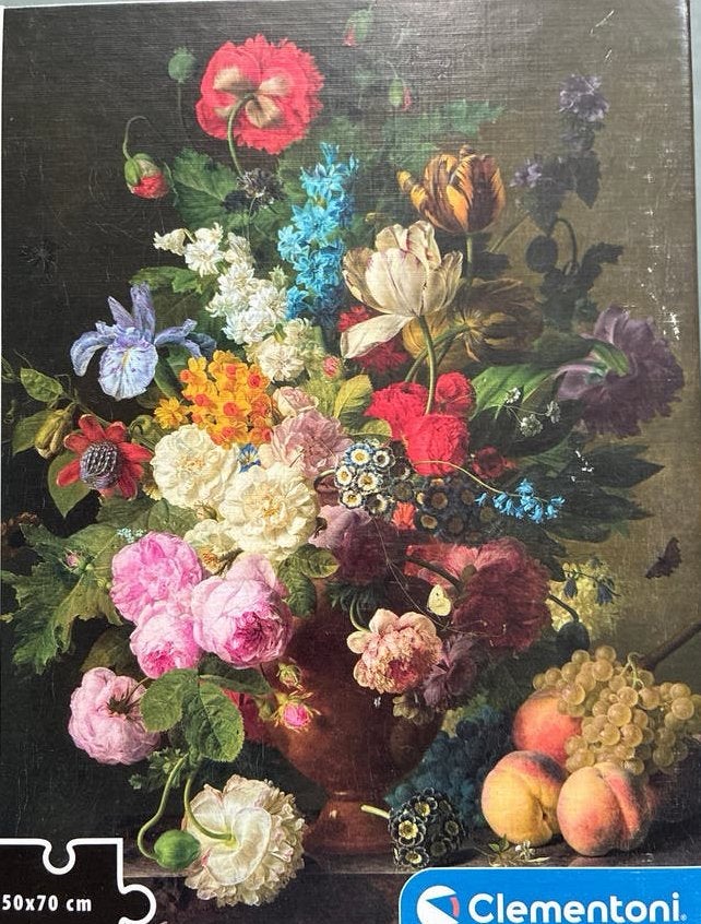 Clementoni Museum Legpuzzel Bloemenstilleven 1000 stukjes, Ophalen, 500 t/m 1500 stukjes, Gebruikt, Legpuzzel