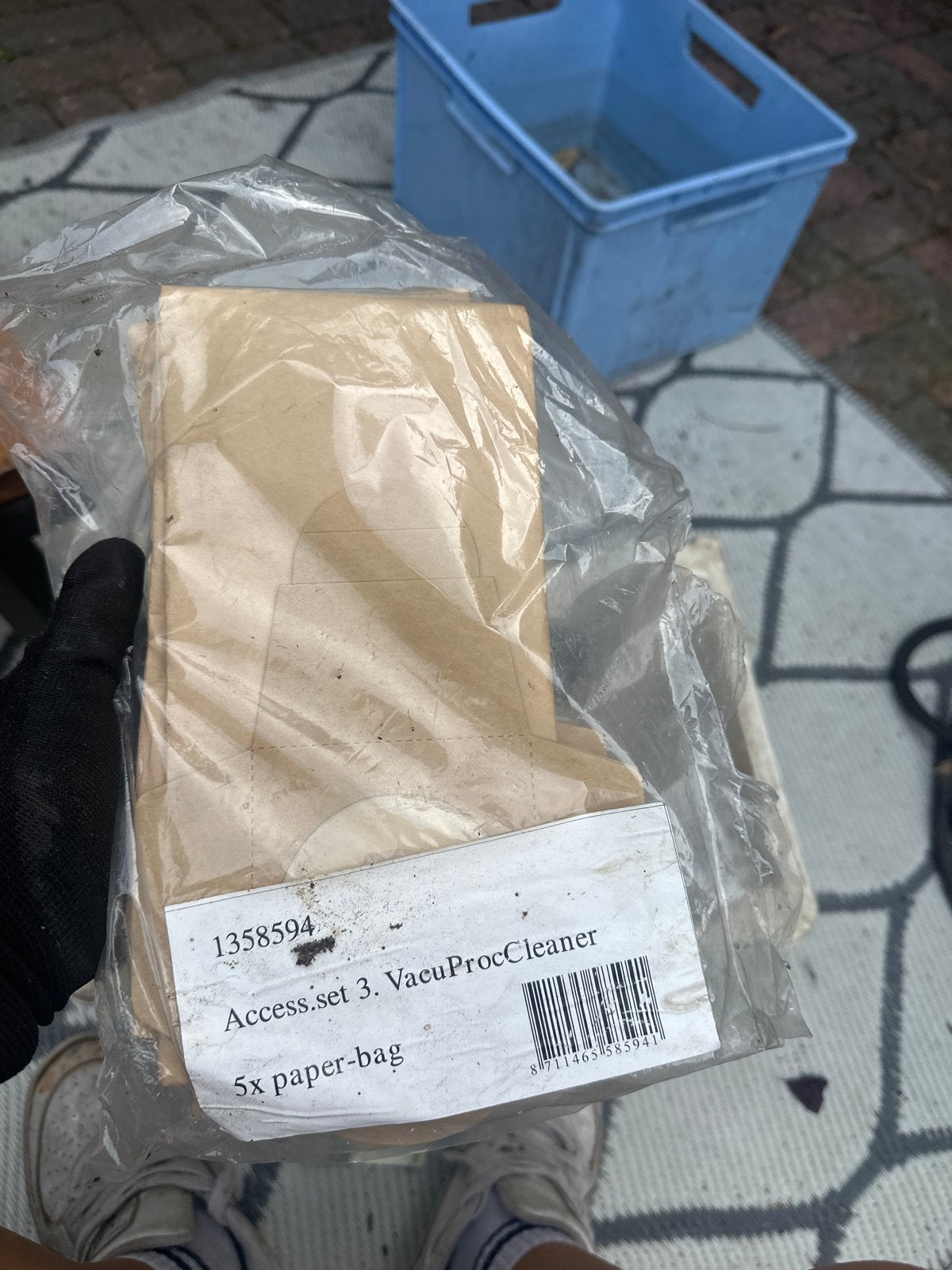 5x papieren zakken voor VacuProcCleaner, Ophalen of Verzenden, Nieuw