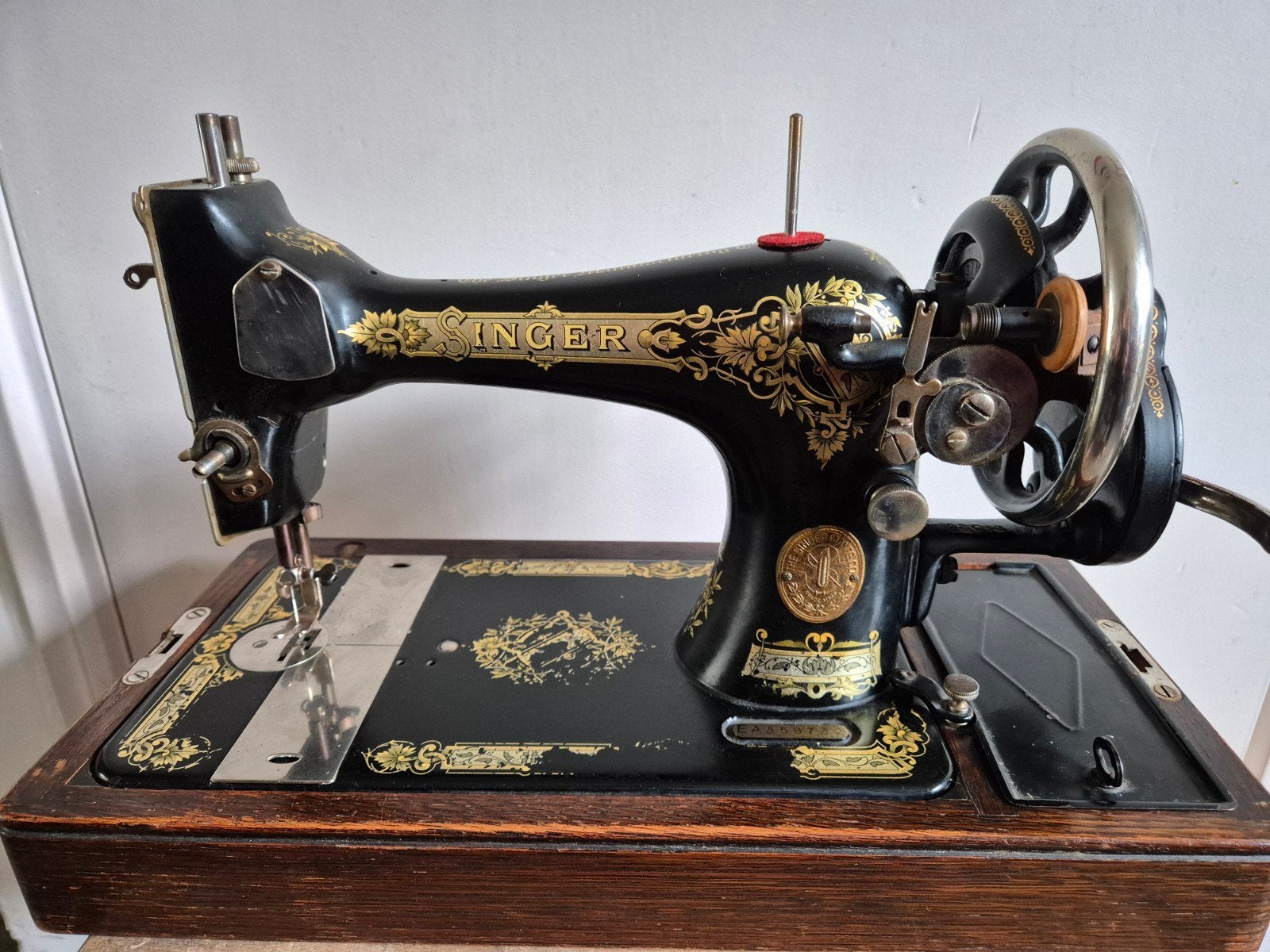 Singer 28K handnaaimachine- 1936, Ophalen