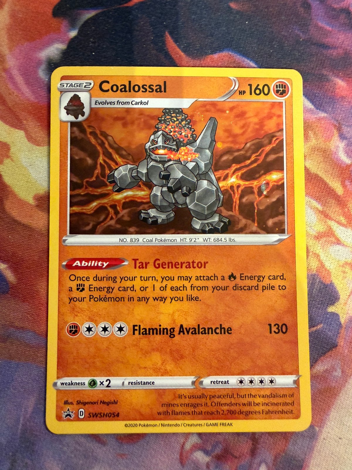 Pokemon COALOSSAL Holo Promo SWSH054, Verzenden, Zo goed als nieuw, Losse kaart, Foil