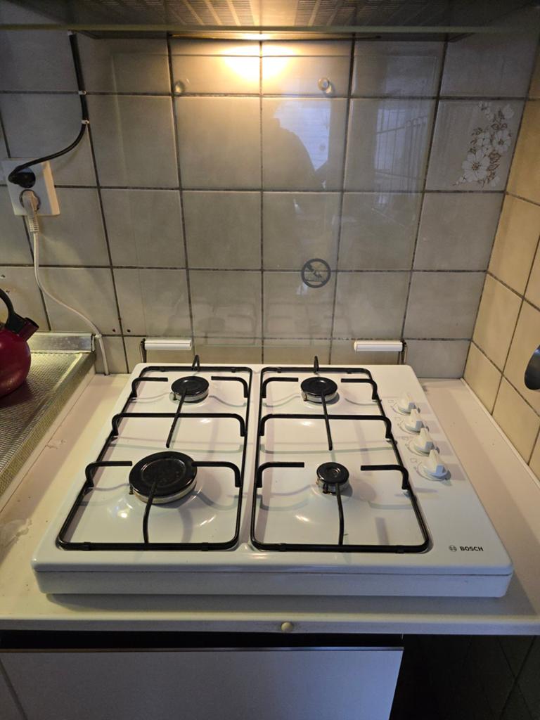 Bosch 4 pits gasstel, Witgoed en Apparatuur, Kookplaten, Ophalen, Gebruikt, 4 kookzones, Gas