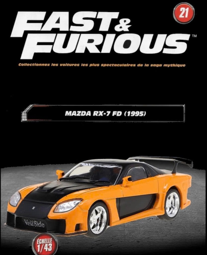 Mazda RX-7 FD 1995 SCHAAL 1/43 FAST & FURIOUS # 21, Verzenden, Nieuw, Auto, Overige merken