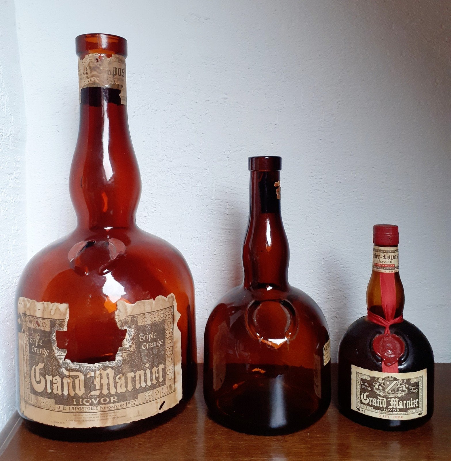 Grand Marnier - 6,4 en 2,0 Liter flessen - LEEG., Ophalen of Verzenden, Gebruikt