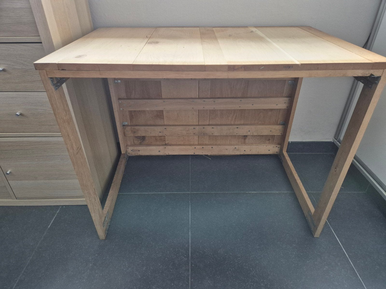 Omheining (tafel) hondenbench 90x57,567 (steigerhout), Dieren en Toebehoren, Hondenbenches, Ophalen