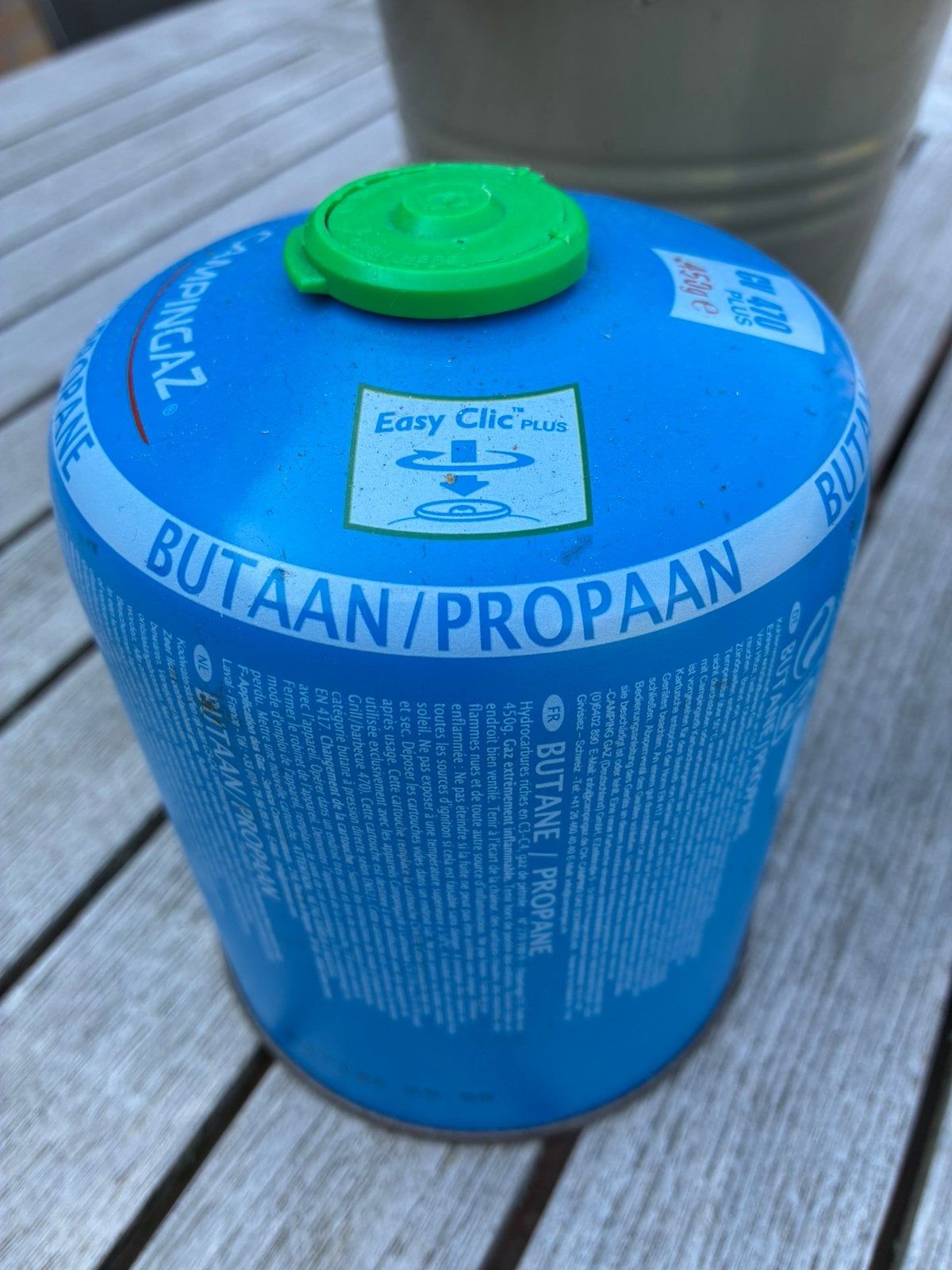 Campinggaz vulling, Ophalen, Nieuw