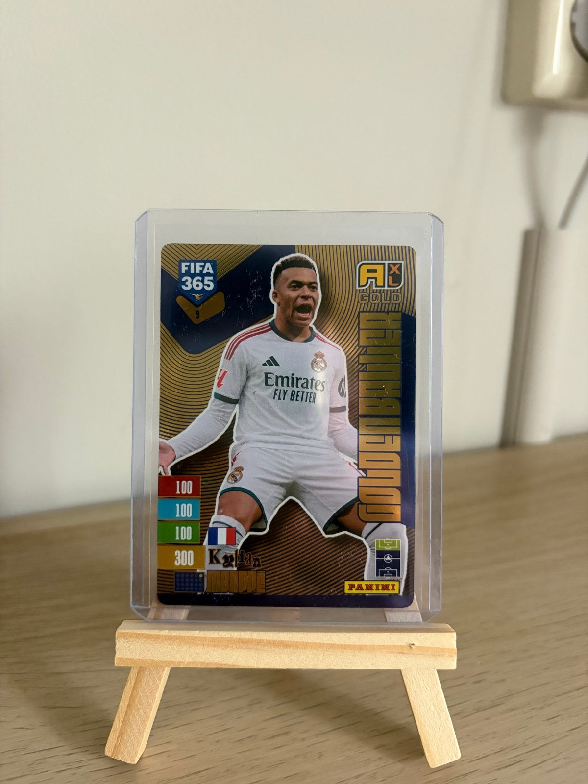 Mbappe Goldstar Kaart Panini FIFA 365, Ophalen of Verzenden, Zo goed als nieuw, Buitenlandse clubs, Spelerskaart