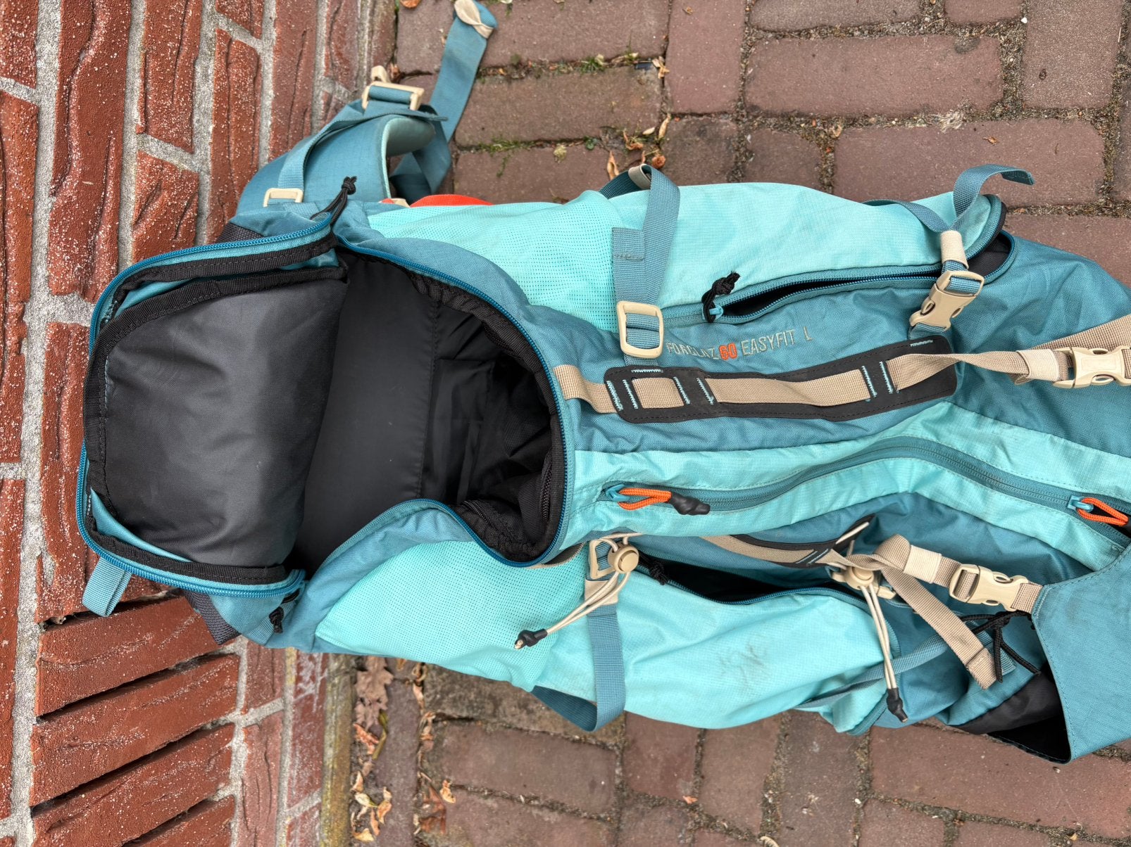 Quechua Forclaz Easyfit 60L Trekkingrugzak; backpack, Ophalen, Gebruikt