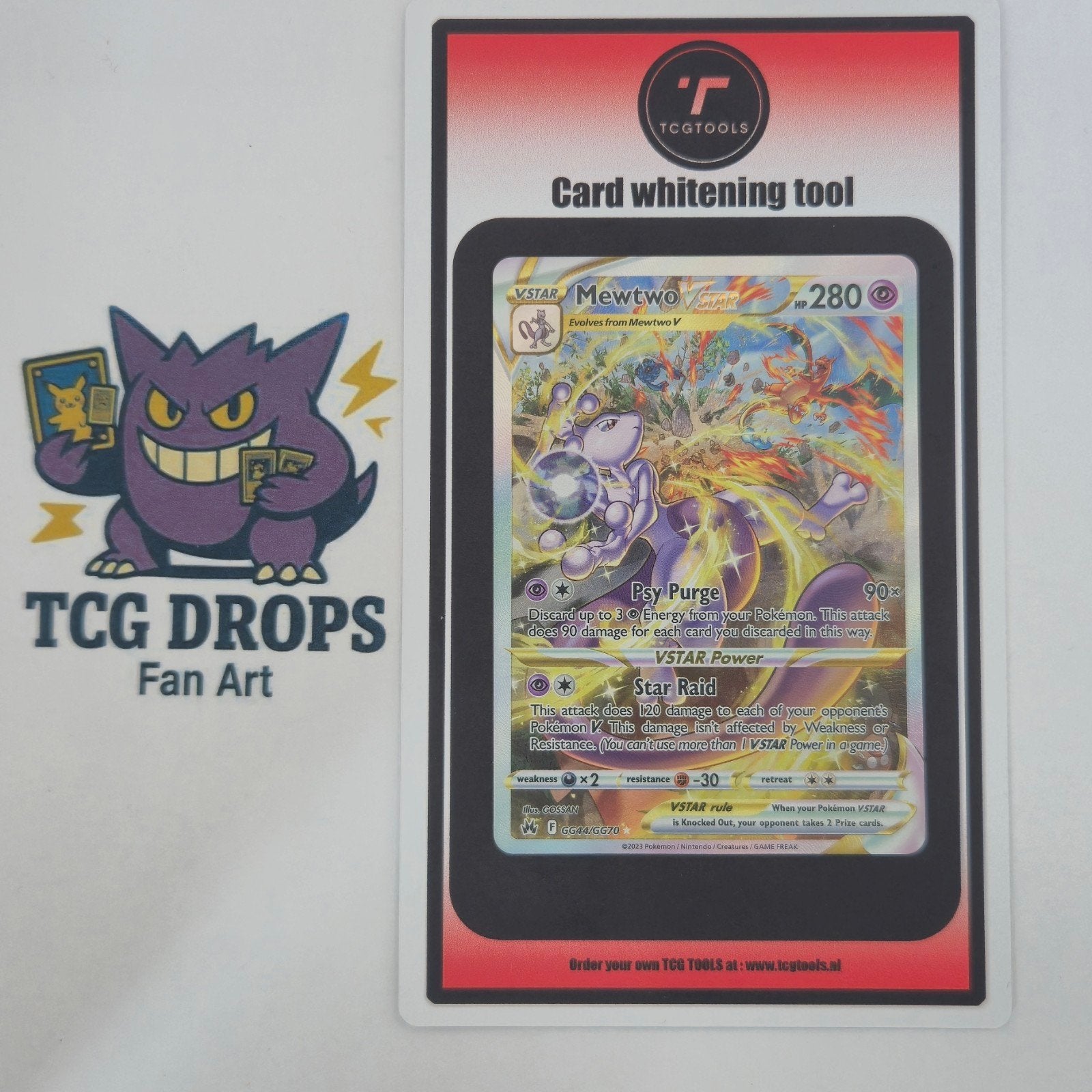Mewtwo VSTAR GG44/GG70 Crown Zenith, Hobby en Vrije tijd, Verzamelkaartspellen | Pokémon, Ophalen of Verzenden, Zo goed als nieuw