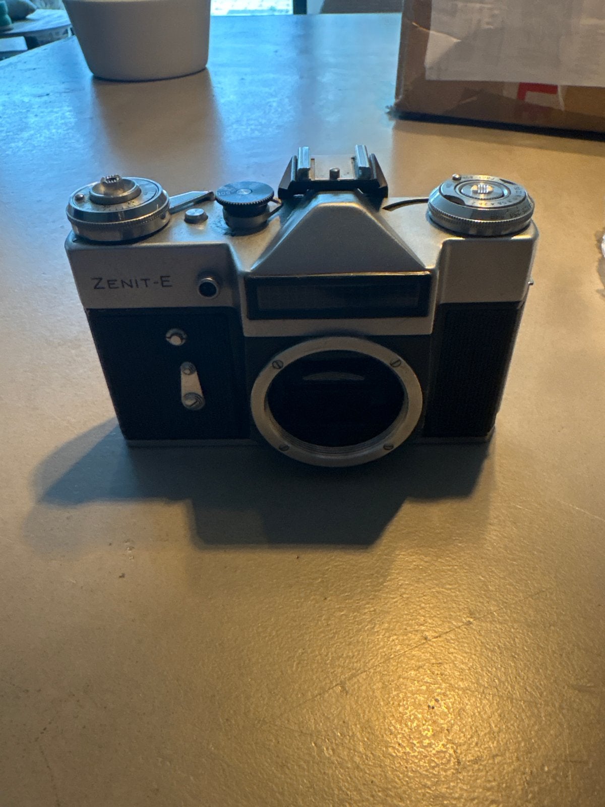 Vintage Zenit-E Spiegelreflexcamera met Helios 44-2 lens, Ophalen of Verzenden, Nieuw, Spiegelreflex, Overige Merken