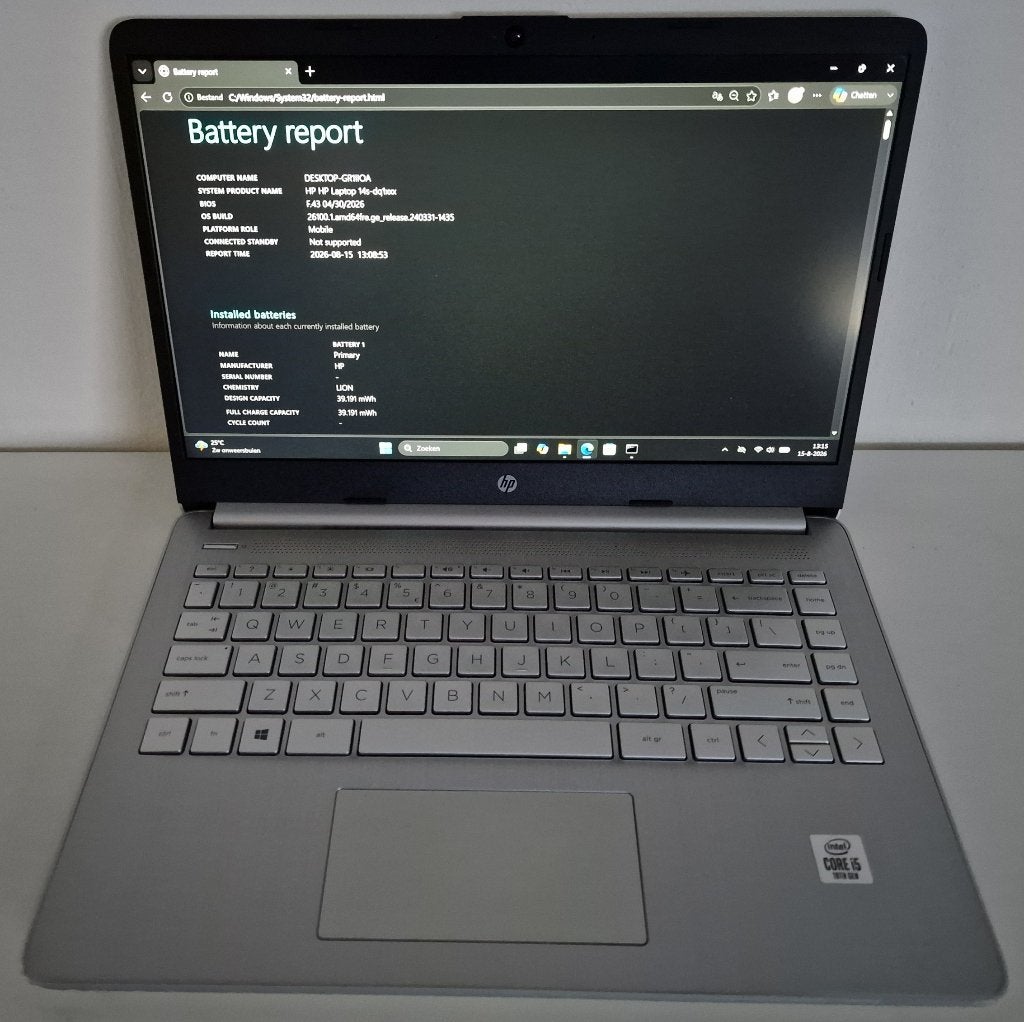 HP 14-S Intel Core i5 10th gen 500GB 16GB RAM Nieuwe Accu, Computers en Software, Ophalen, Hp, Met videokaart, Qwerty